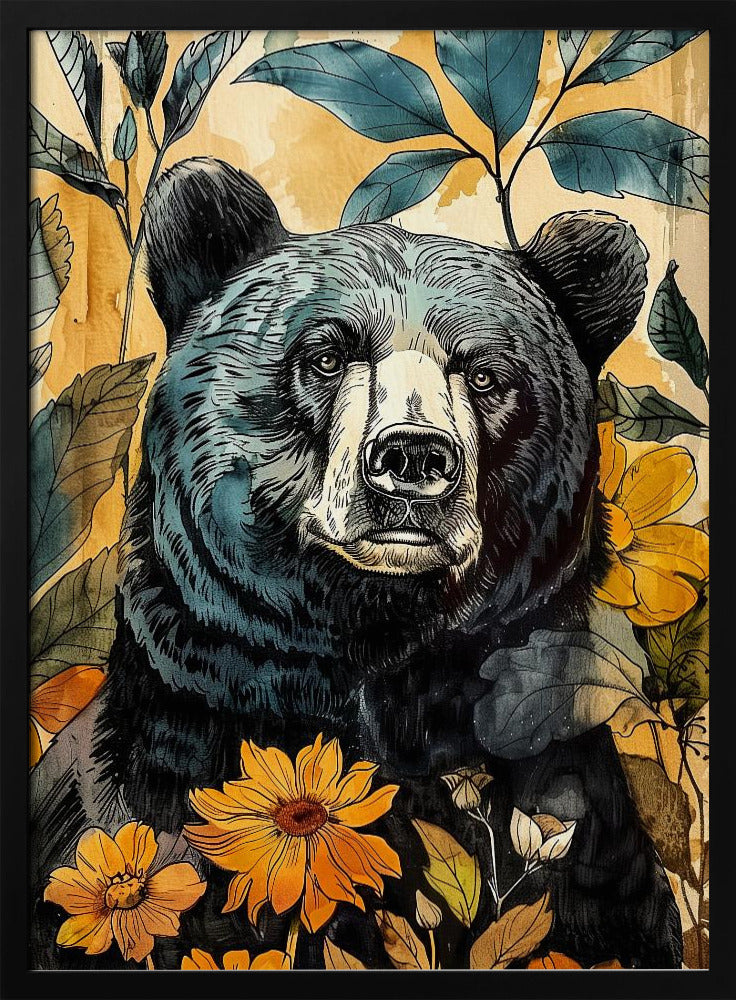 Animal Bear Watercolor Animal Art 7 | Poster