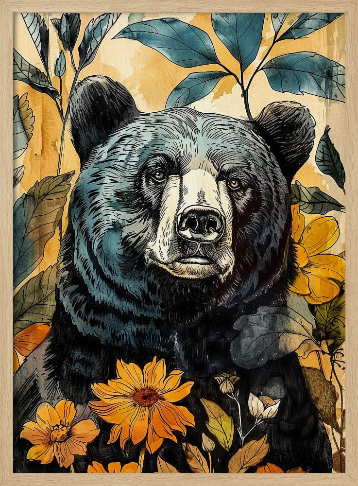 Animal Bear Watercolor Animal Art 7 | Poster