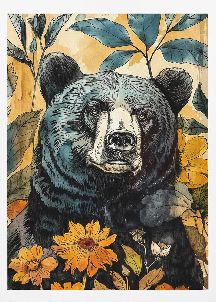 Animal Bear Watercolor Animal Art 7 | Poster