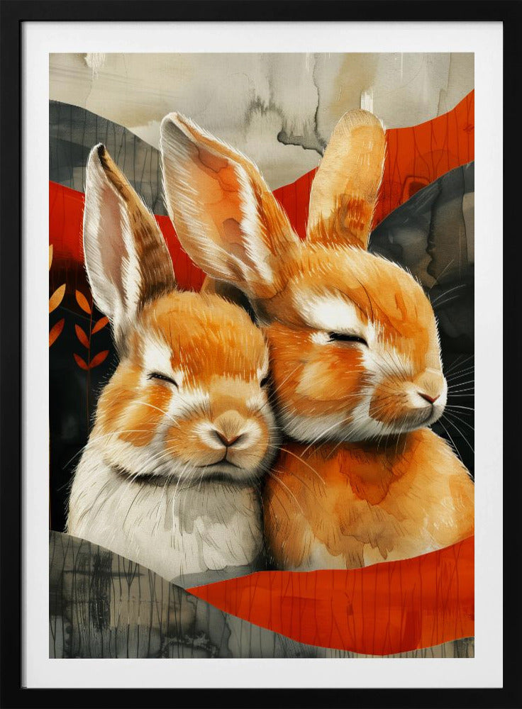 Hase Aquarell Tierkunst 3 | Poster
