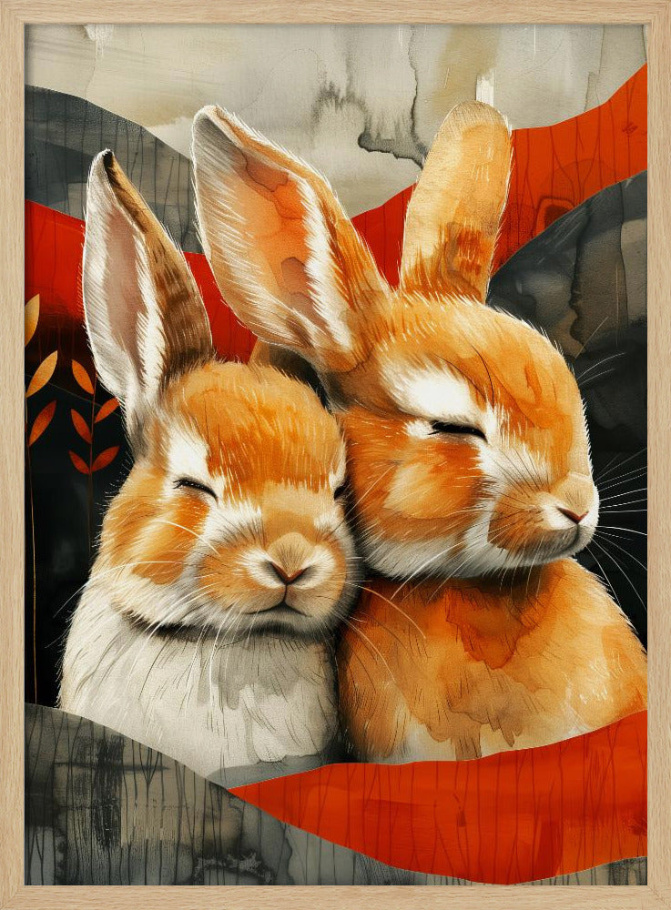 Hase Aquarell Tierkunst 3 | Poster
