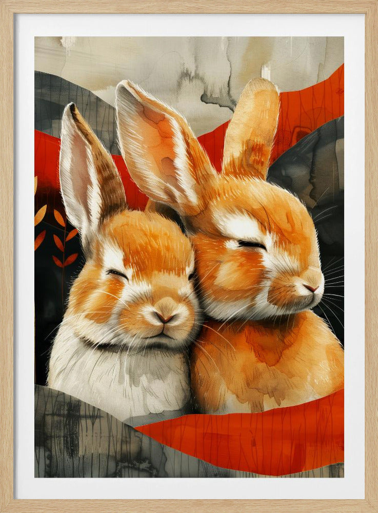 Hase Aquarell Tierkunst 3 | Poster