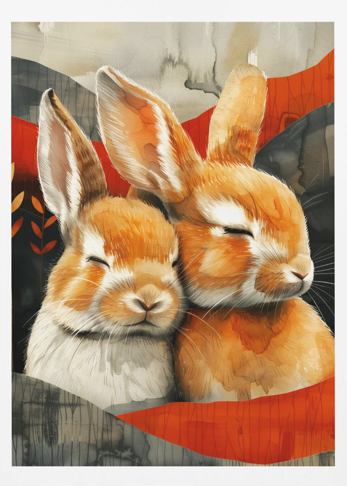 Hase Aquarell Tierkunst 3 | Poster