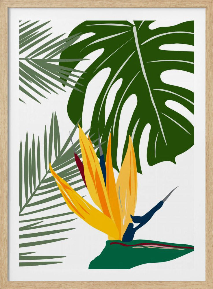 Monstera och palma | Poster