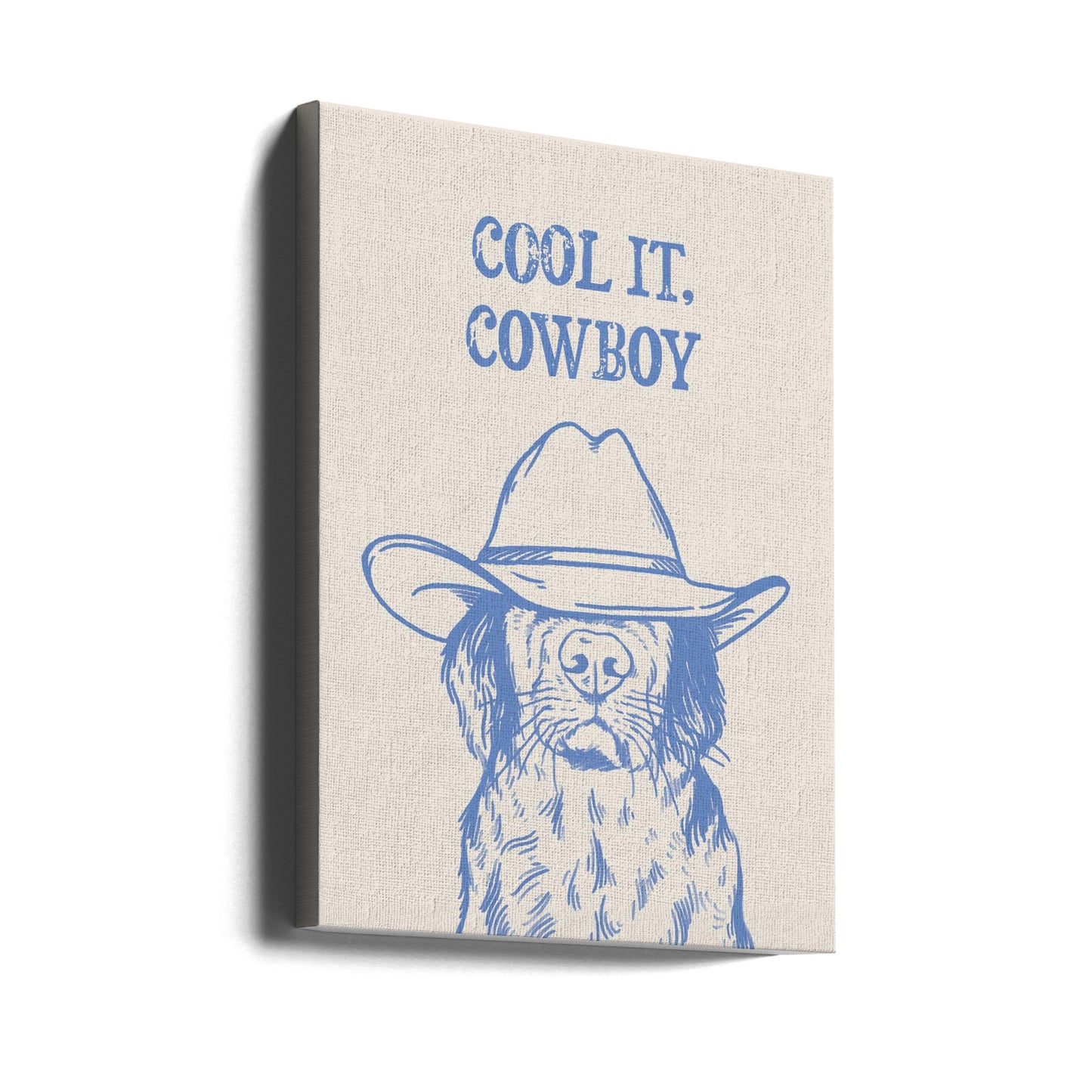 Cool det Cowboyblå | Canvas