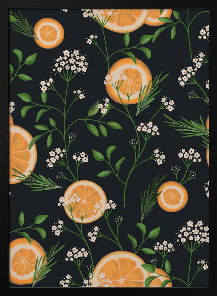 Fläderblommor och svarta apelsiner | Poster