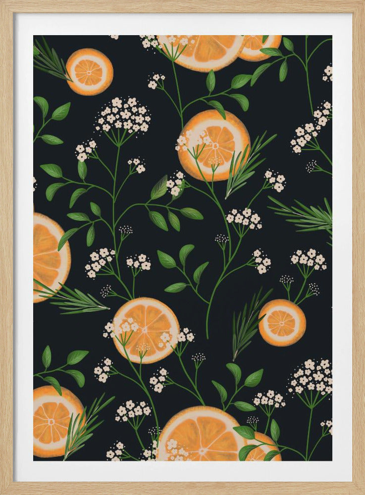 Fläderblommor och svarta apelsiner | Poster
