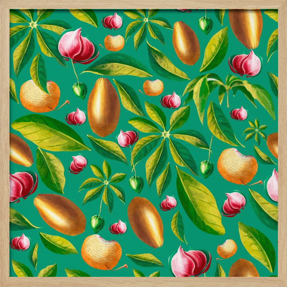 Baobacmönster Grönt | Poster