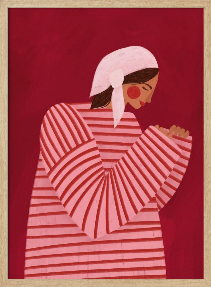 The Woman With the Red Stripes | Poster