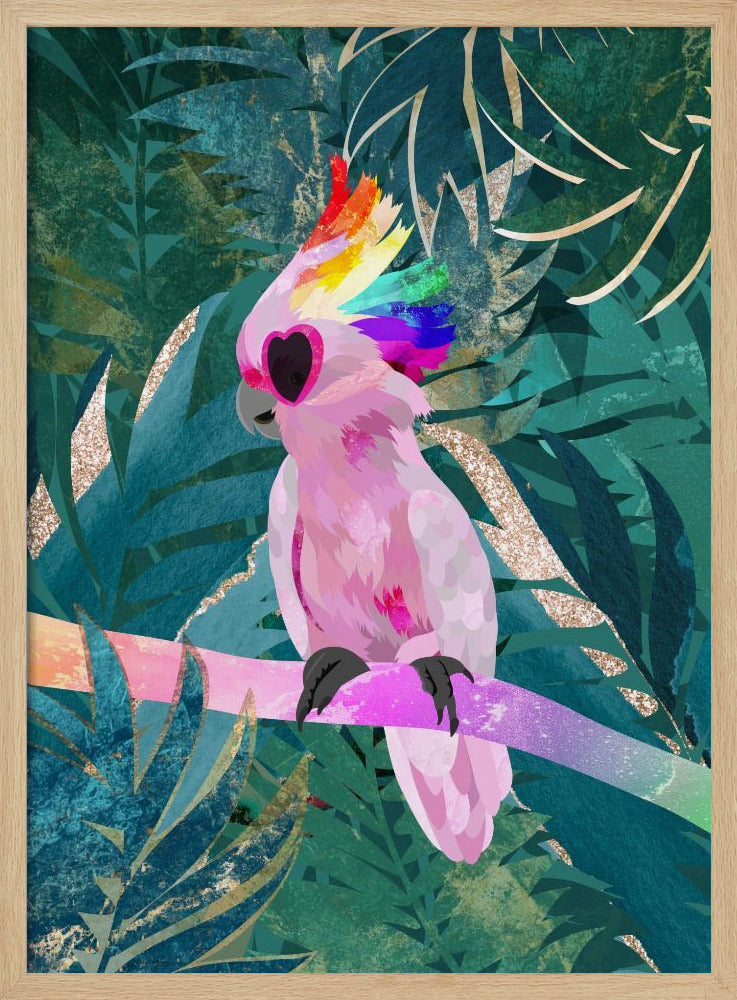 Djungelregnbågskakadua | Poster