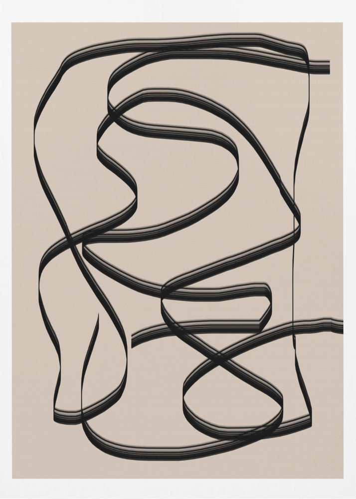 Flödande linjer labyrint | Poster