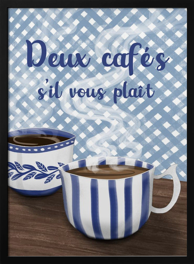 Två kaffe tack | Poster