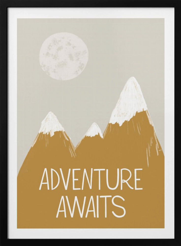 Das Abenteuer wartet | Poster - Kunstdruck