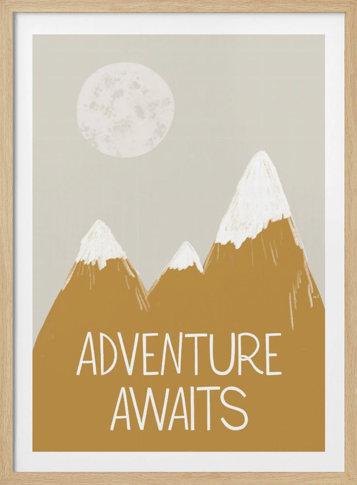 Das Abenteuer wartet | Poster - Kunstdruck