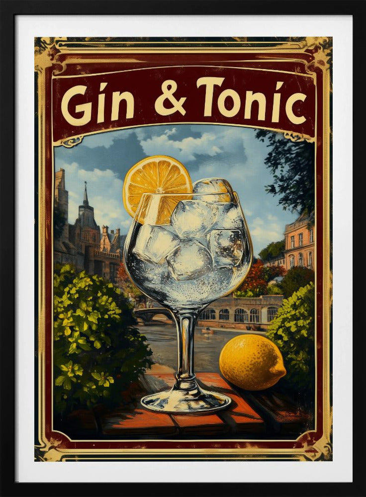 Gin & Tonic Vintage | Poster