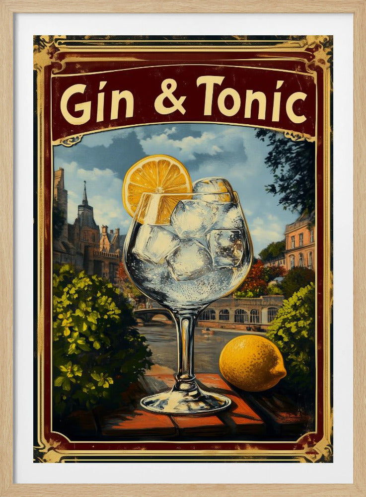 Gin & Tonic Vintage | Poster