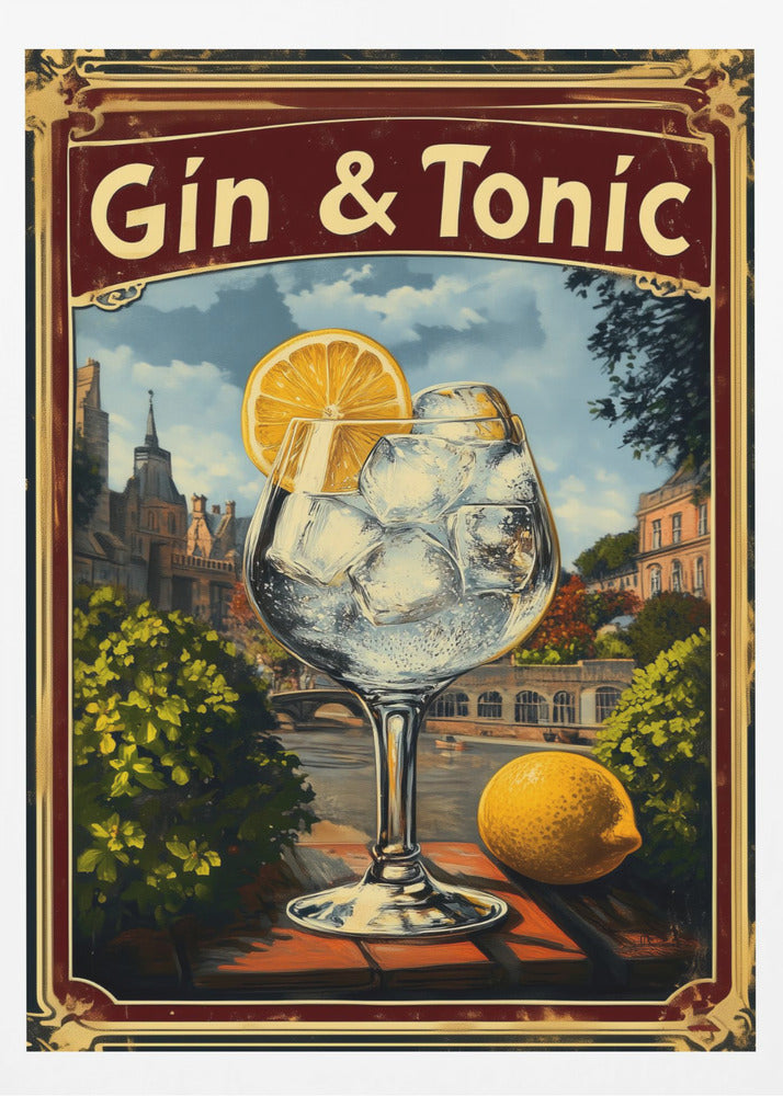 Gin & Tonic Vintage | Poster