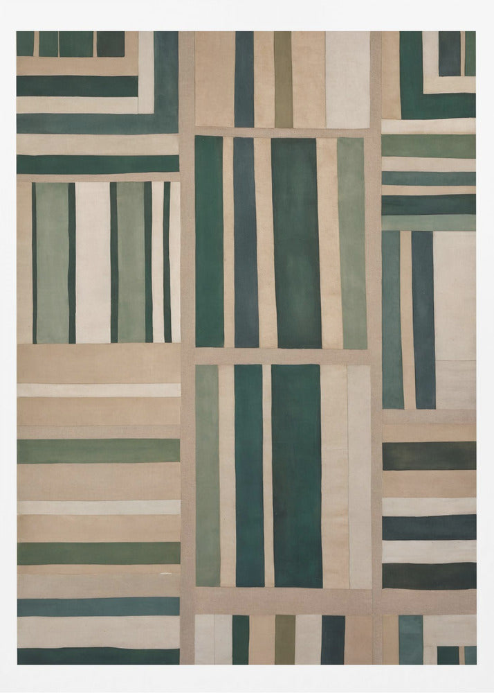 Geometrisk vävtapet | Poster