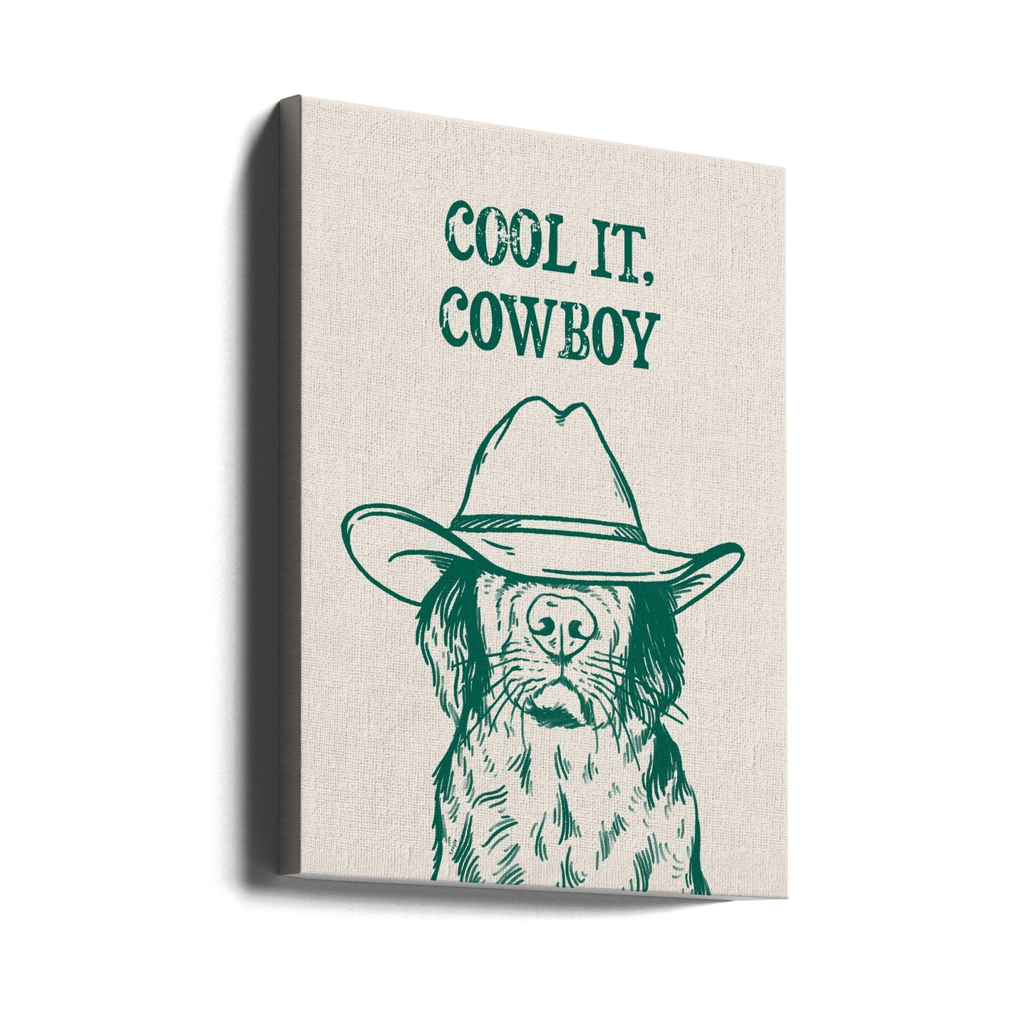 Cool det Cowboygrön | Canvasduk