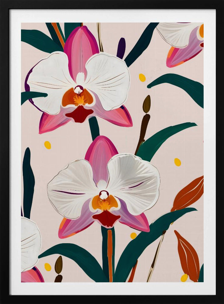 Rosa orkidéer | Poster
