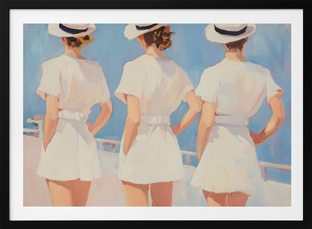 Retro Three Sailors | Poster