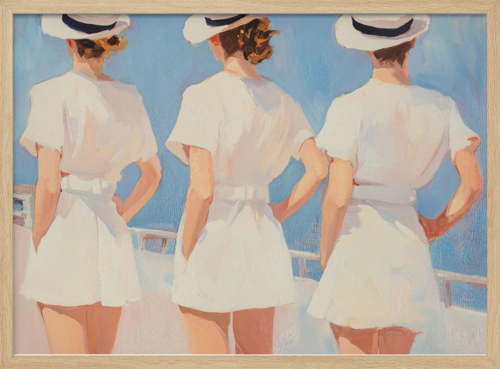 Retro Three Sailors | Poster