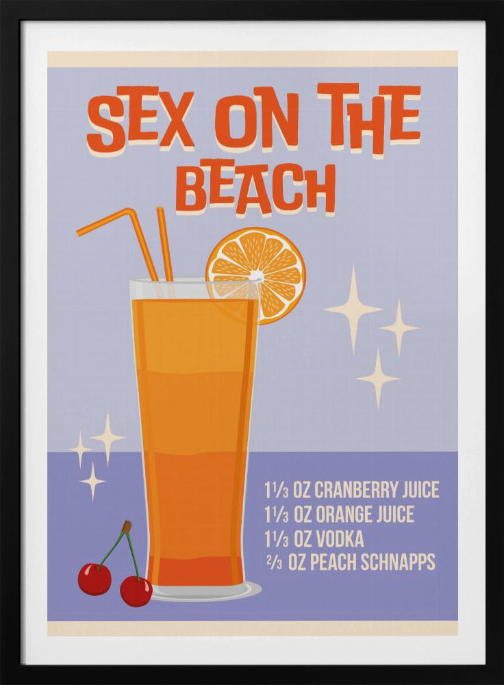 Sex på stranden | Poster