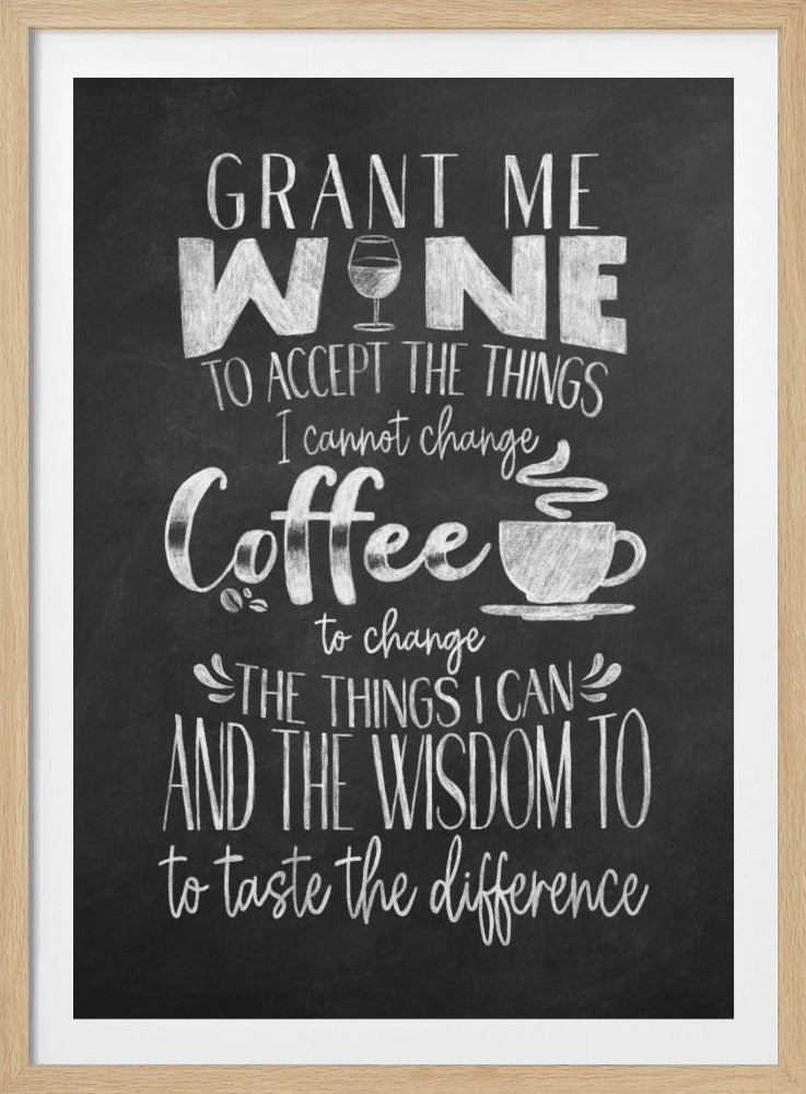 Vin och kaffe | Poster