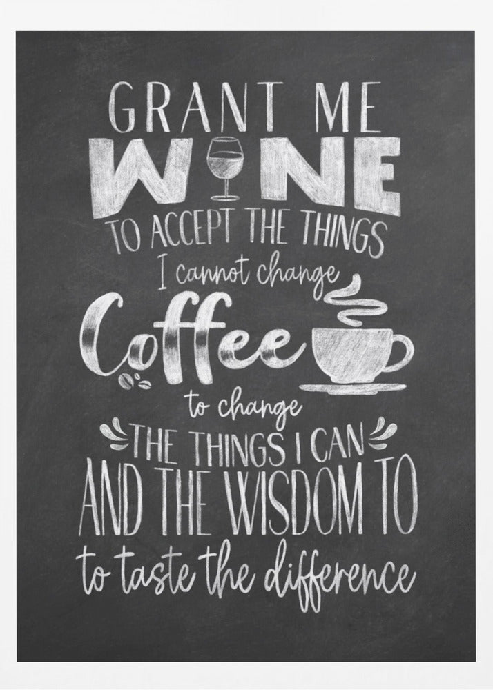 Vin och kaffe | Poster