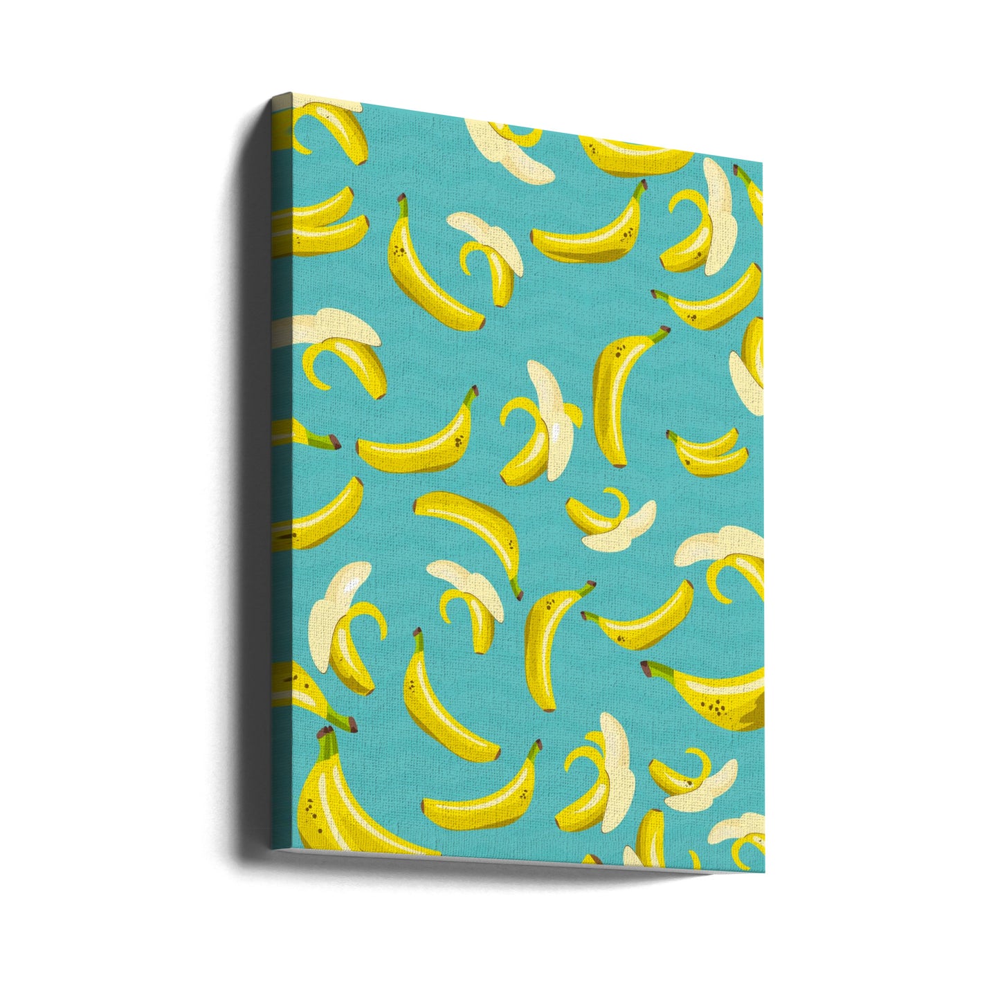 Lekfullt mönster av gula bananer | Canvas