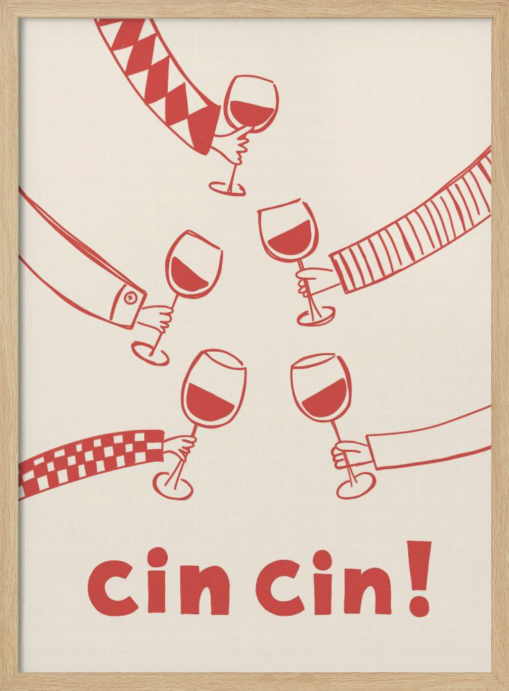 Cin cin! Vinfest med vänner | Poster