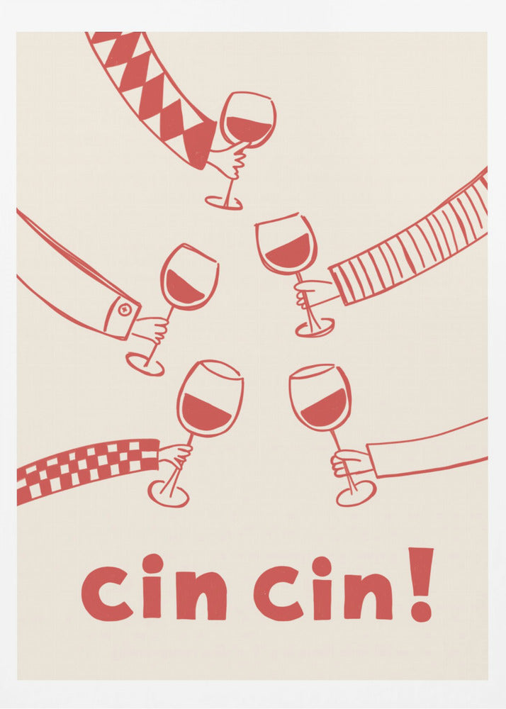 Cin cin! Vinfest med vänner | Poster