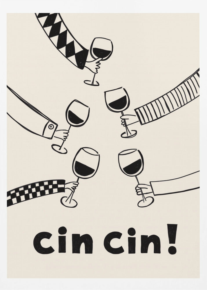 Cin cin! Vinfest med vänner | Poster