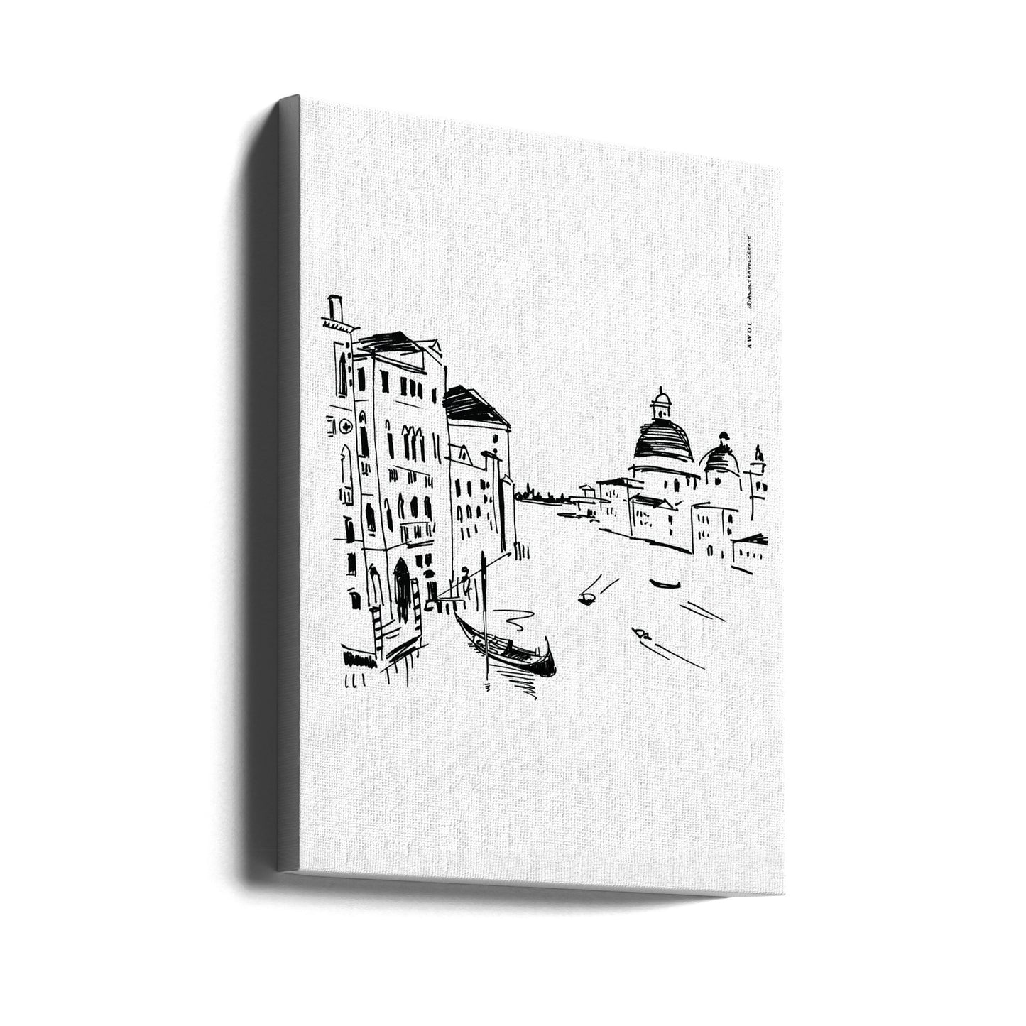Venice Art Print With Gondolas And Basilica On Grand Canal, Italy Wall Art | Canvas