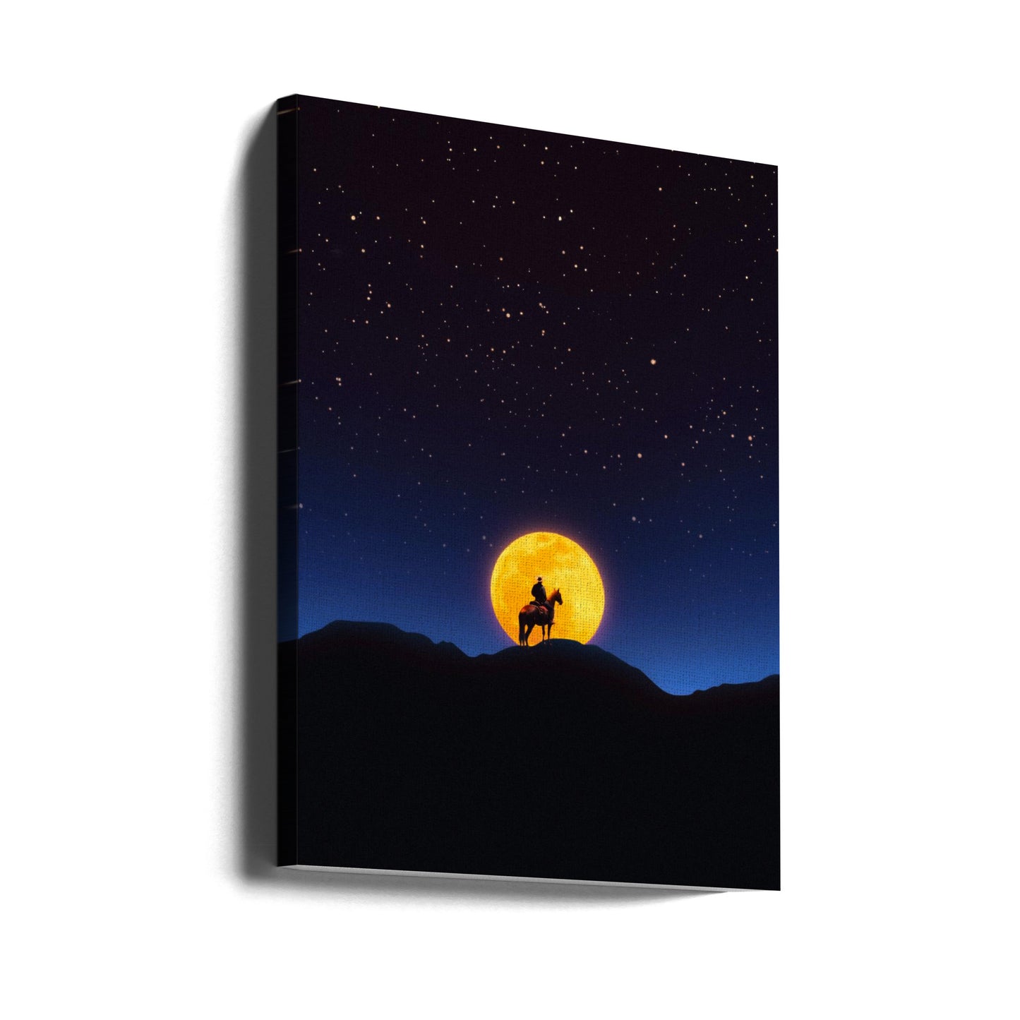 Ryttaren och månen | Canvas