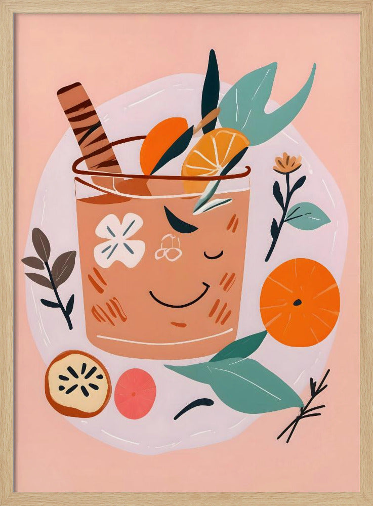 Kanel- och apelsincocktail | Poster