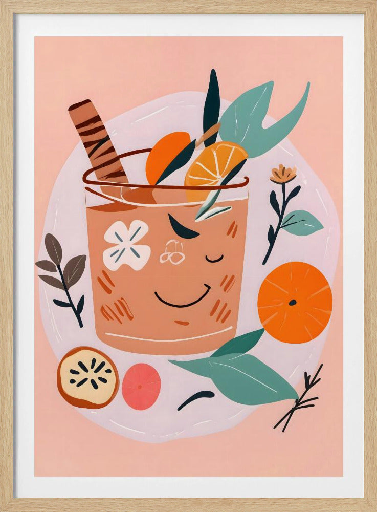Kanel- och apelsincocktail | Poster