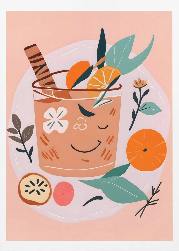 Kanel- och apelsincocktail | Poster
