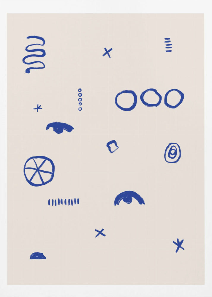 Blue Symbols Dance | Poster