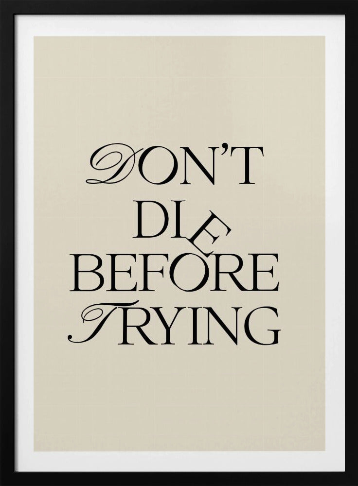 Before Trying | Poster