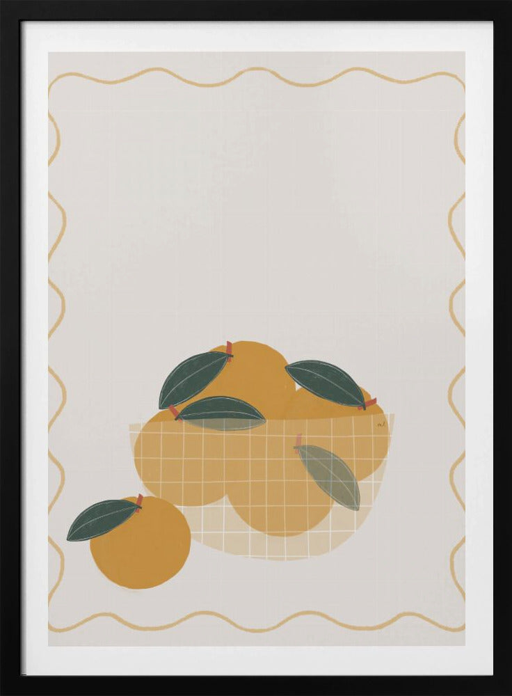 Skål med apelsiner | Poster