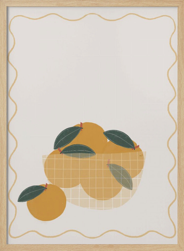 Skål med apelsiner | Poster