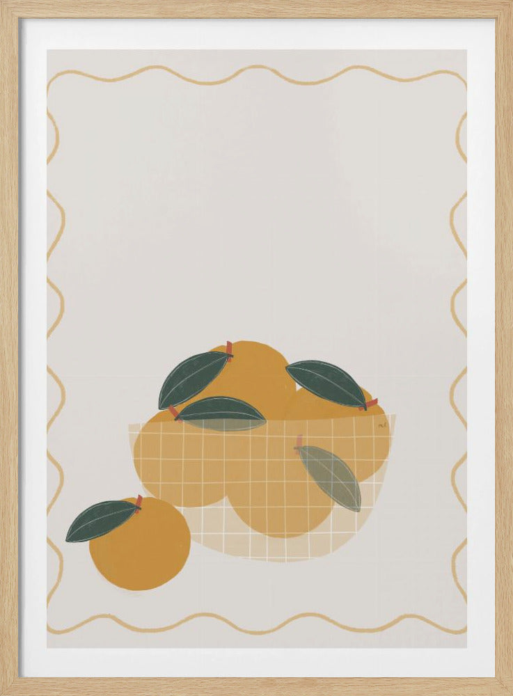 Skål med apelsiner | Poster