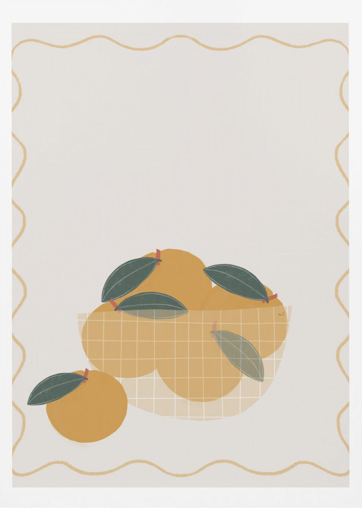 Skål med apelsiner | Poster