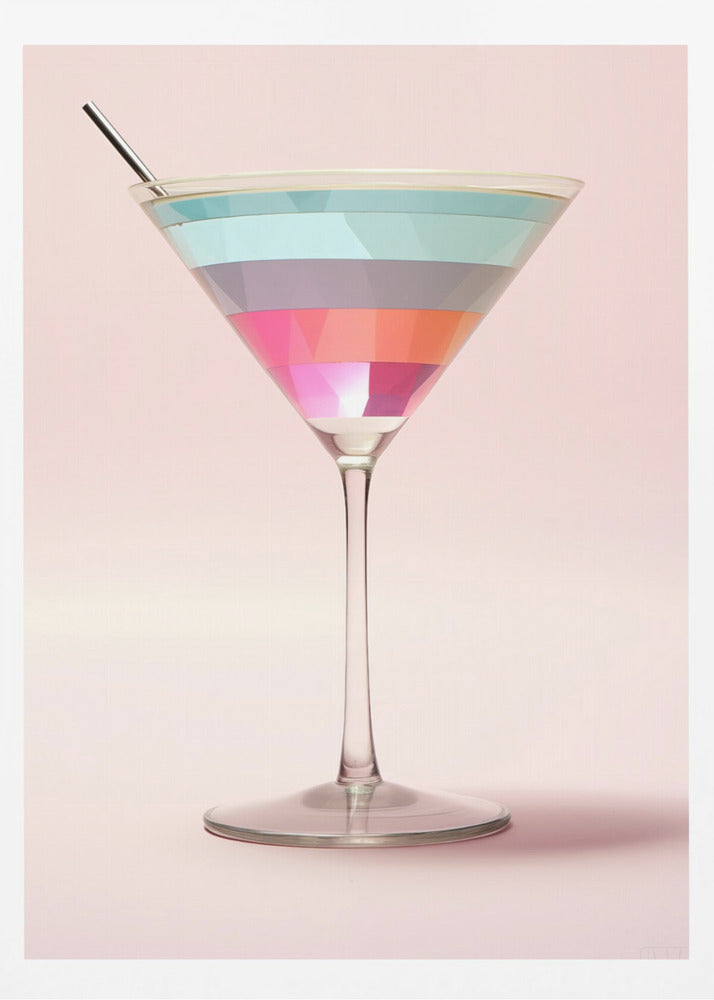 Striped Martini | Poster