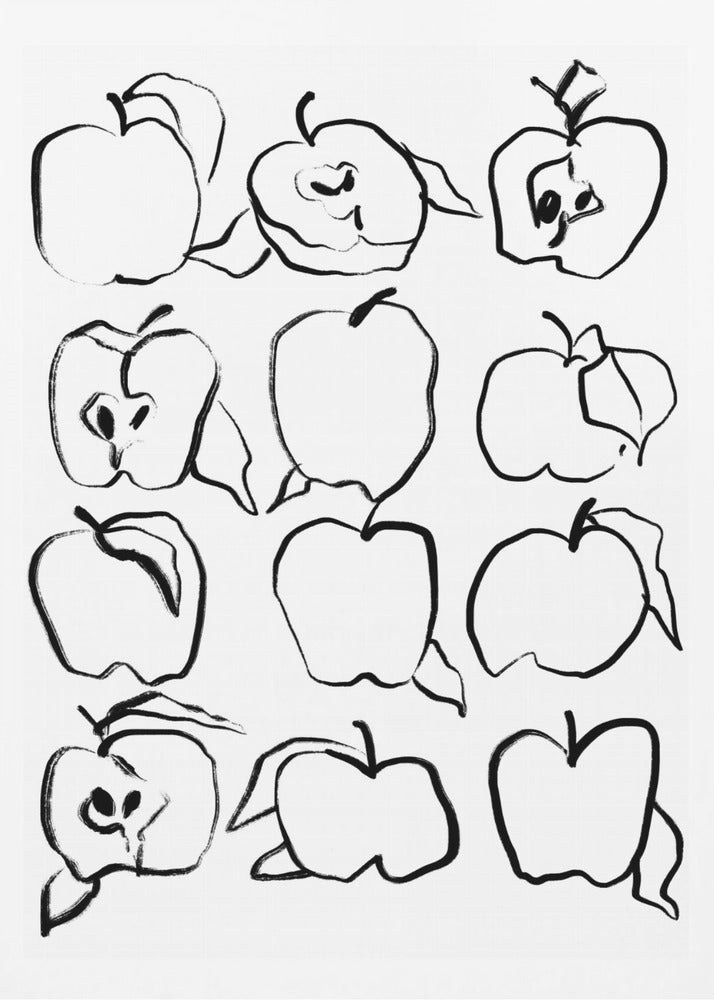 Sketches of Apples | Poster