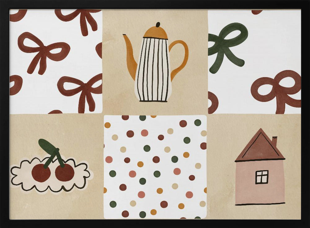 Cozy Pattern Collage | Poster
