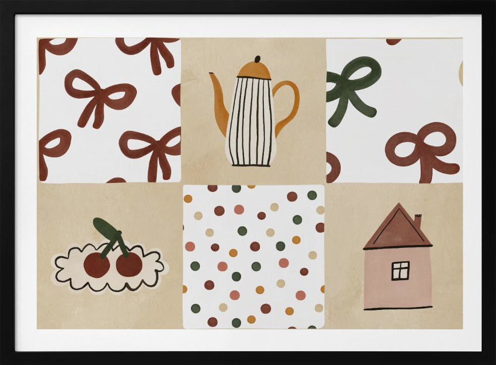 Cozy Pattern Collage | Poster