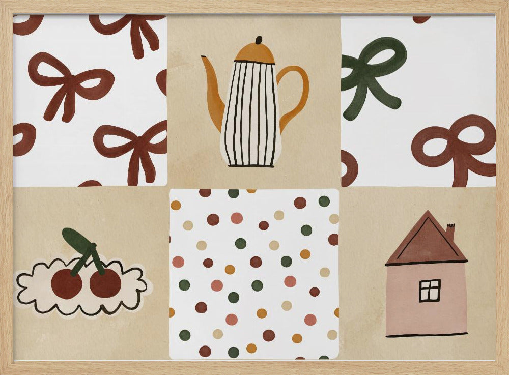 Cozy Pattern Collage | Poster