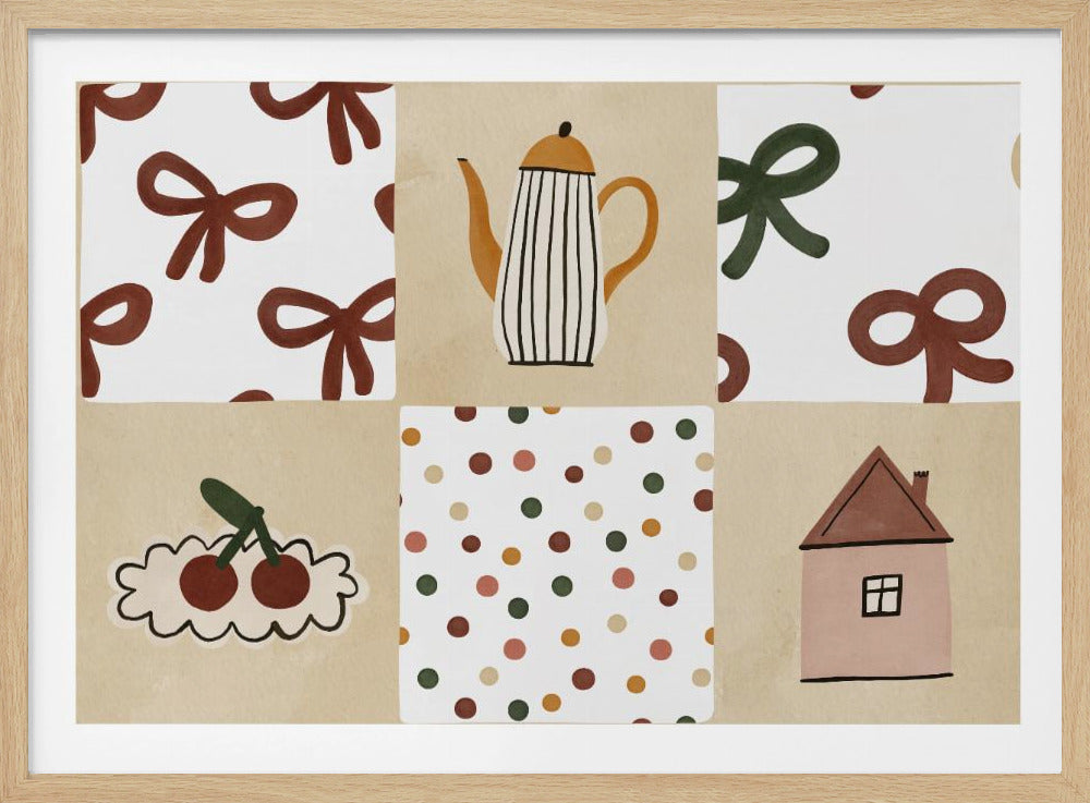 Cozy Pattern Collage | Poster